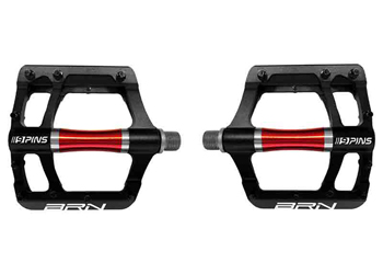BRN Pedali Flat 9 Pins-nero rosso